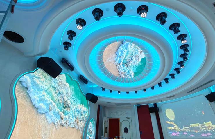 P3 indoor creative&custom led screen in Shanghai Platinum Hanjue Hotel