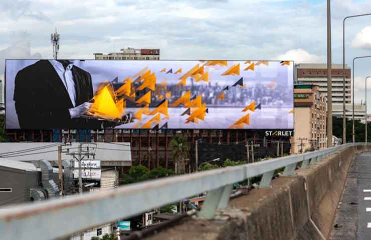 991㎡ outdoor P16  led screen in express high way in Thailand