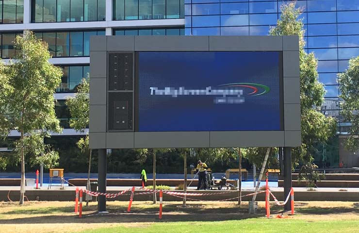 45㎡ P4.8 outdoor fixed led screen in Australia